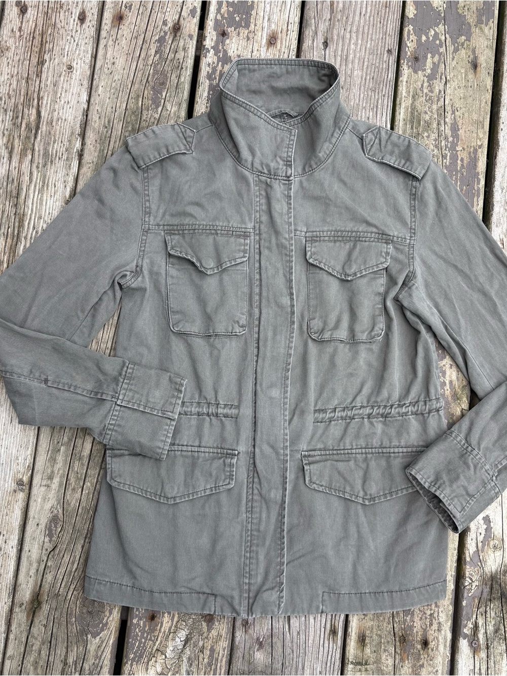 Women’s Aeropostale Lightweight Utility Jacket Olive Green Size M